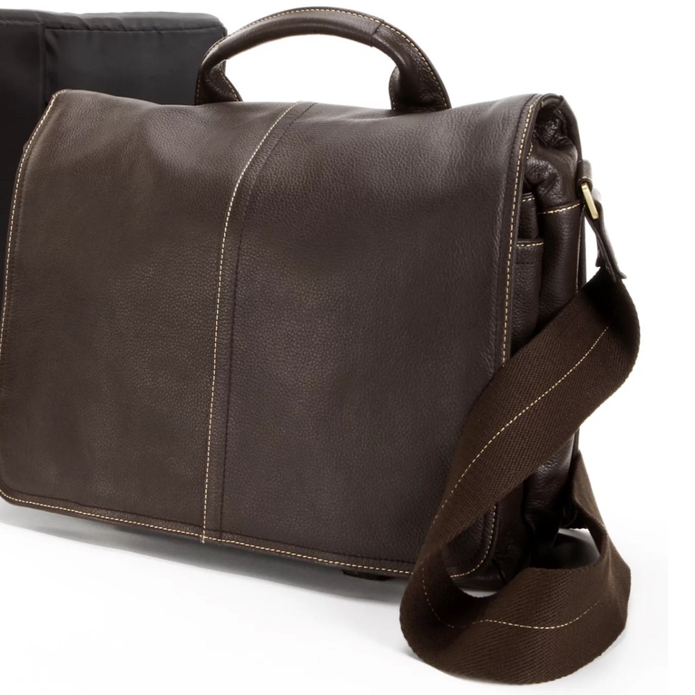 AmeriLeather Legacy Woody Leather Portfolio Messenger Bag